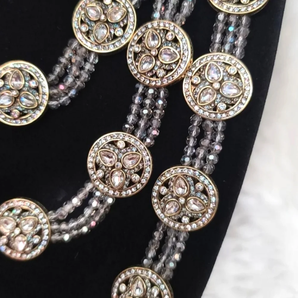 SOLD! Heidi Daus "Princess of Love" necklace and earrings - Picture 4 of 6